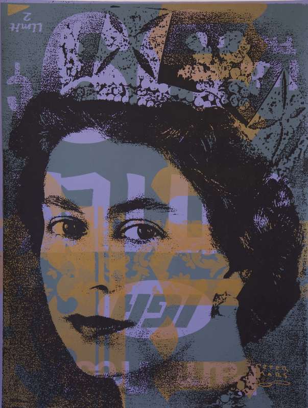 Peter Mars pop-art portrait used as the Assistant reference, 30 inches by 40 inches