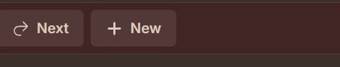 EDIT toolbar with the + New button